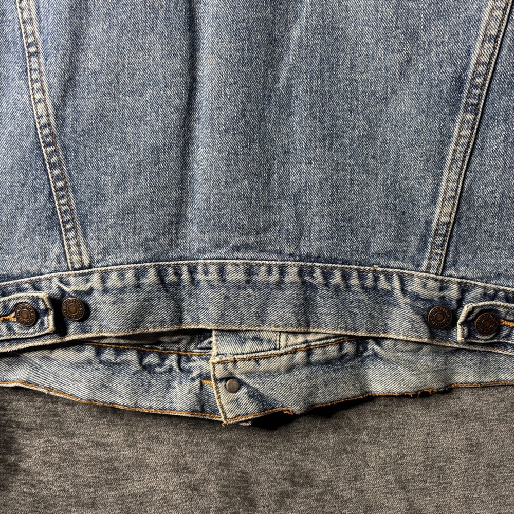 Vintage Y2K Levis 70598 4891 Denim Trucker Jacket Light Wash Mens Large Western - Picture 5 of 11